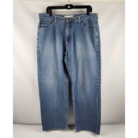 ECKO Unlimited Jeans Mens 36x30 Baggy Fit Wide Leg Y2K Vintage Blue - Picture 1 of 9